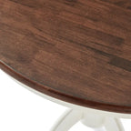 Tavolo da pranzo rotondo 42" - Stile a piedistallo rustico, 4 posti a sedere