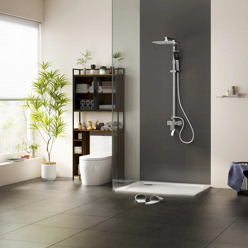Mensola portaoggetti sopra il WC, scaffale organizer sopra il WC, bagno