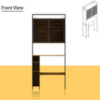 Mensola portaoggetti sopra il WC, scaffale organizer sopra il WC, bagno