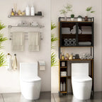 Mensola portaoggetti sopra il WC, scaffale organizer sopra il WC, bagno