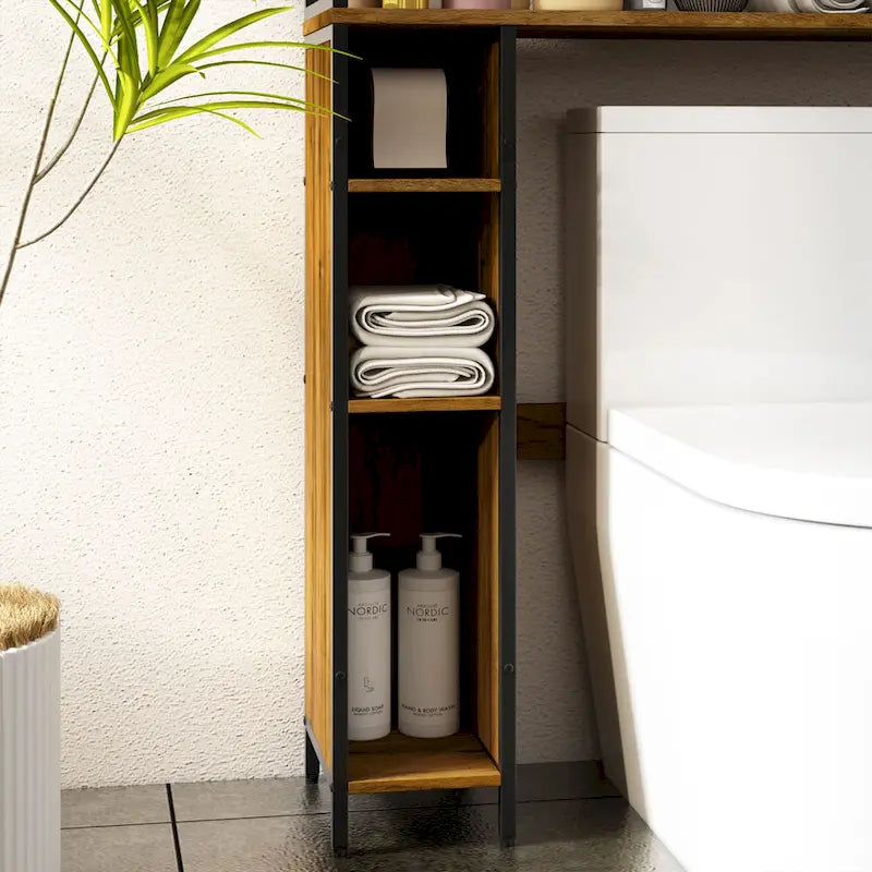 Mensola portaoggetti sopra il WC, scaffale organizer sopra il WC, bagno