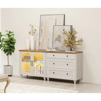 Credenza da Cucina con Mobile Contenitore, Credenza 2 in 1 - 68 Pollici