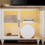 Credenza da Cucina con Mobile Contenitore, Credenza 2 in 1 - 68 Pollici