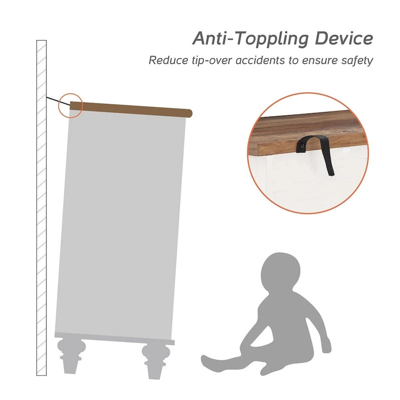 Credenza da Cucina con Mobile Contenitore, Credenza 2 in 1 - 68 Pollici