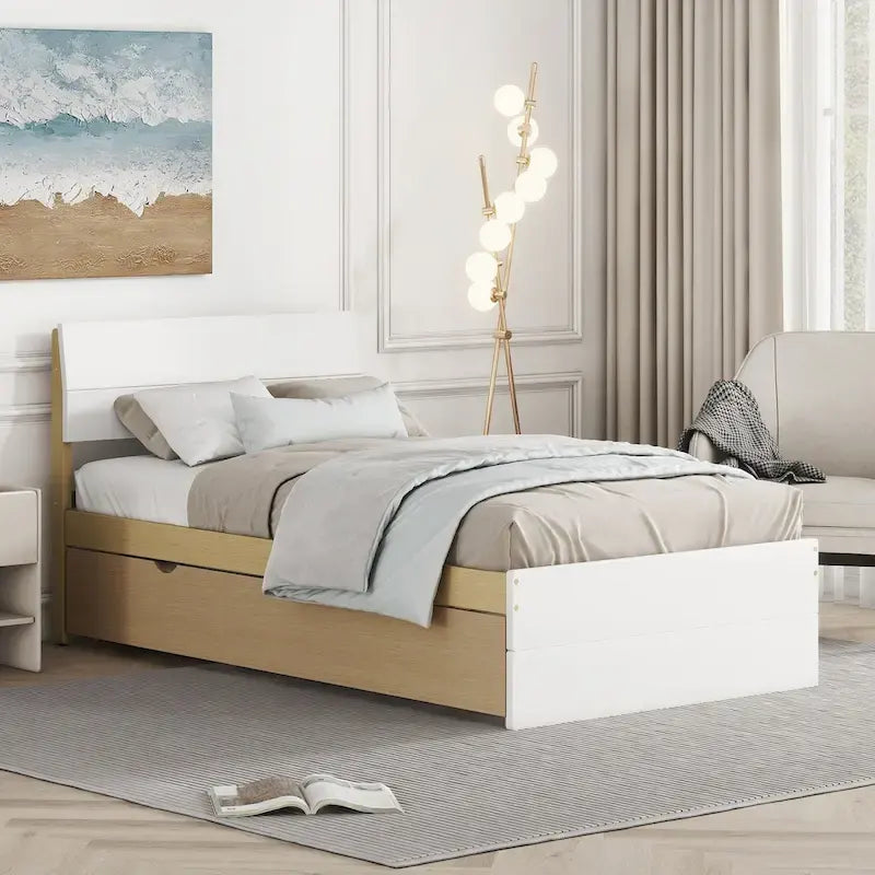 Struttura letto moderna per gemelli con letto estraibile