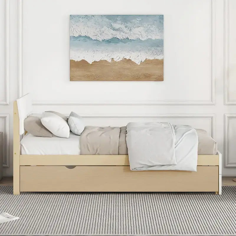 Struttura letto moderna per gemelli con letto estraibile