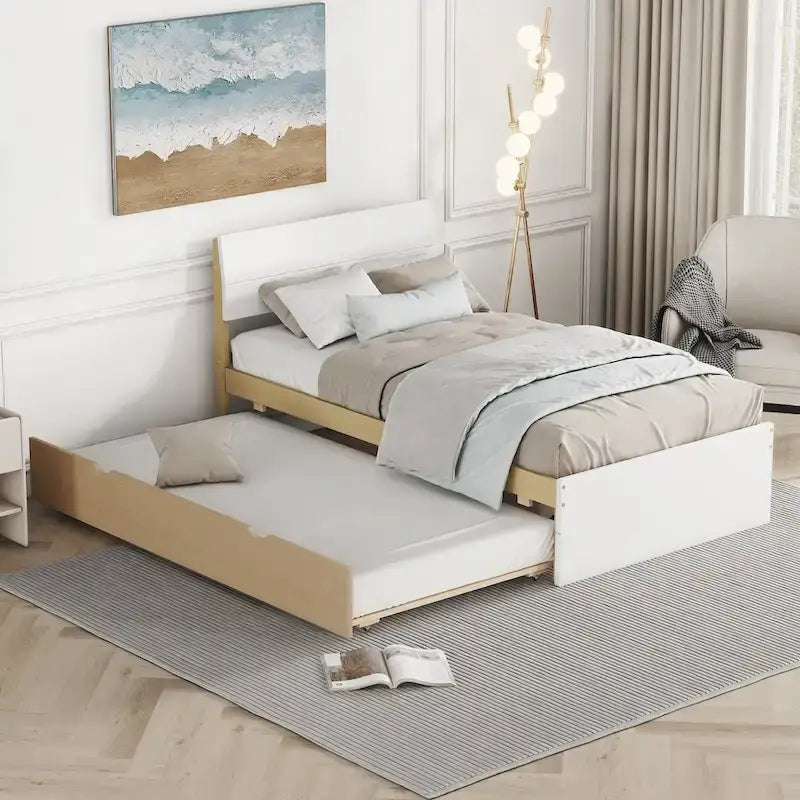 Struttura letto moderna per gemelli con letto estraibile