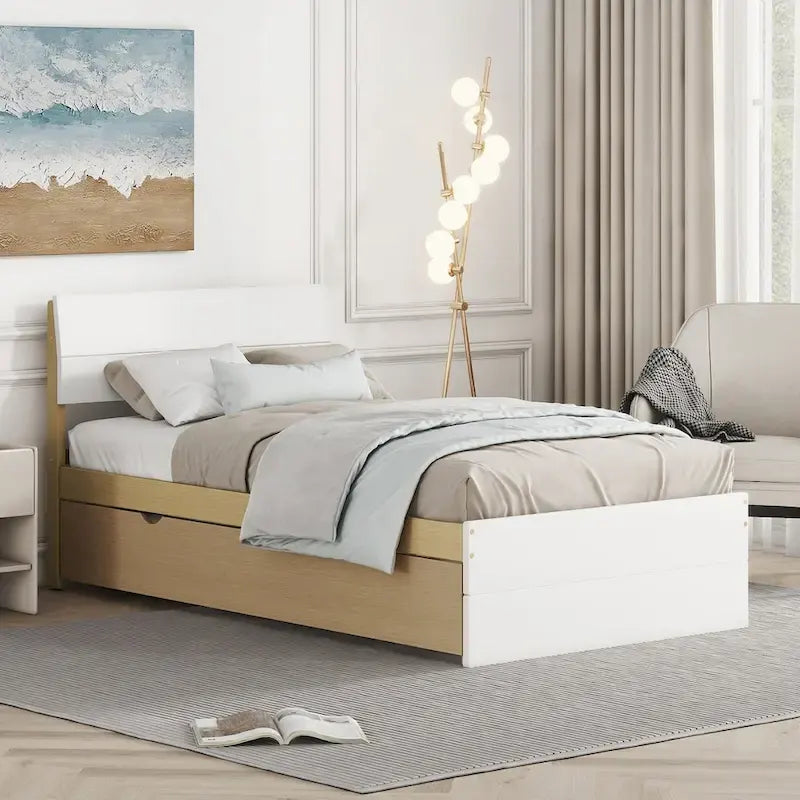Struttura letto moderna per gemelli con letto estraibile