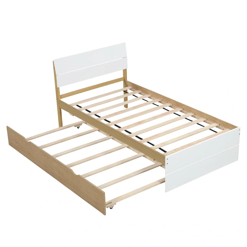 Struttura letto moderna per gemelli con letto estraibile
