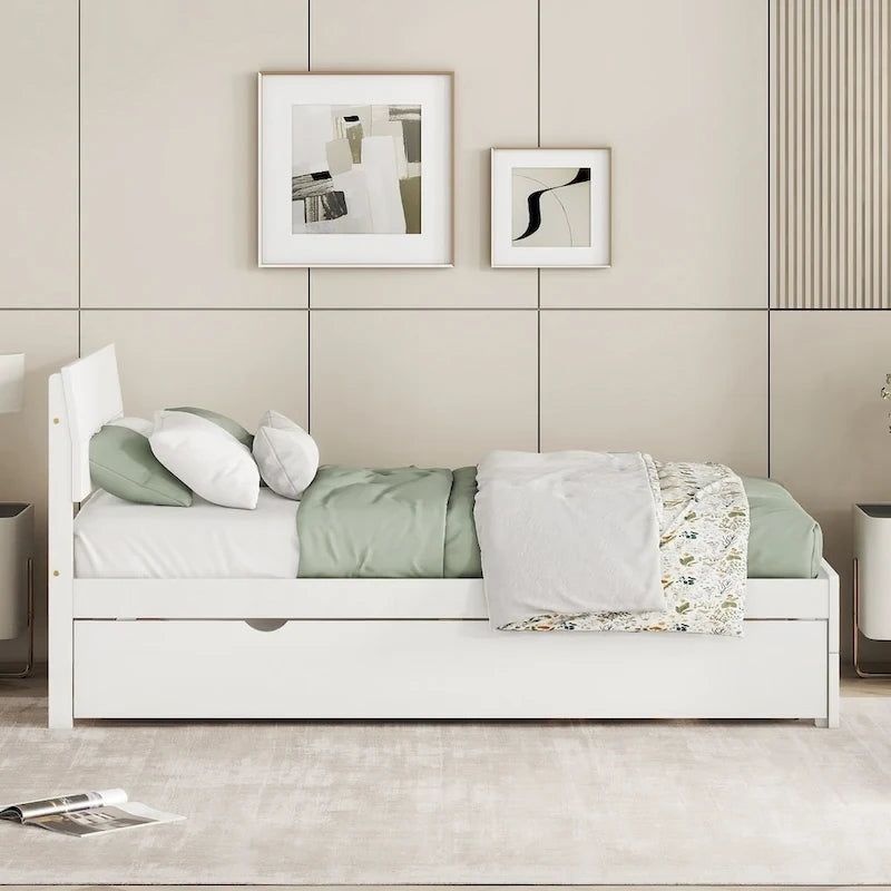 Struttura letto moderna per gemelli con letto estraibile