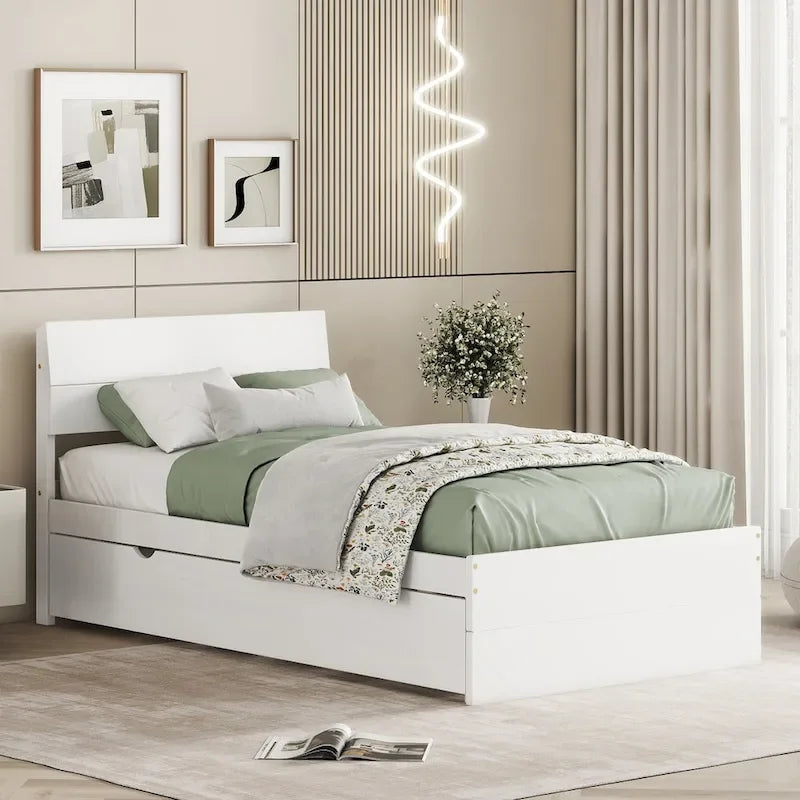 Struttura letto moderna per gemelli con letto estraibile