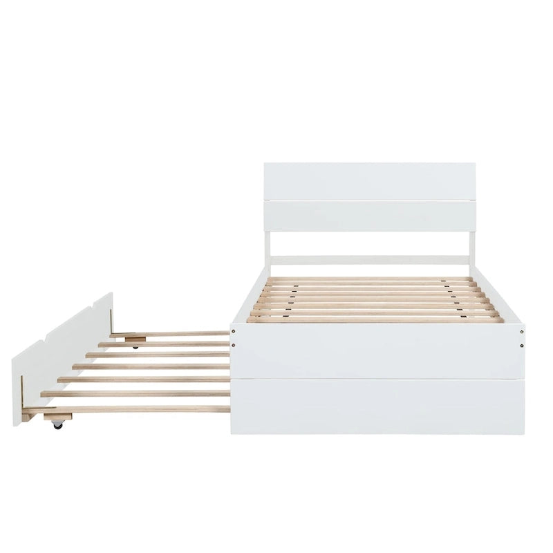 Struttura letto moderna per gemelli con letto estraibile