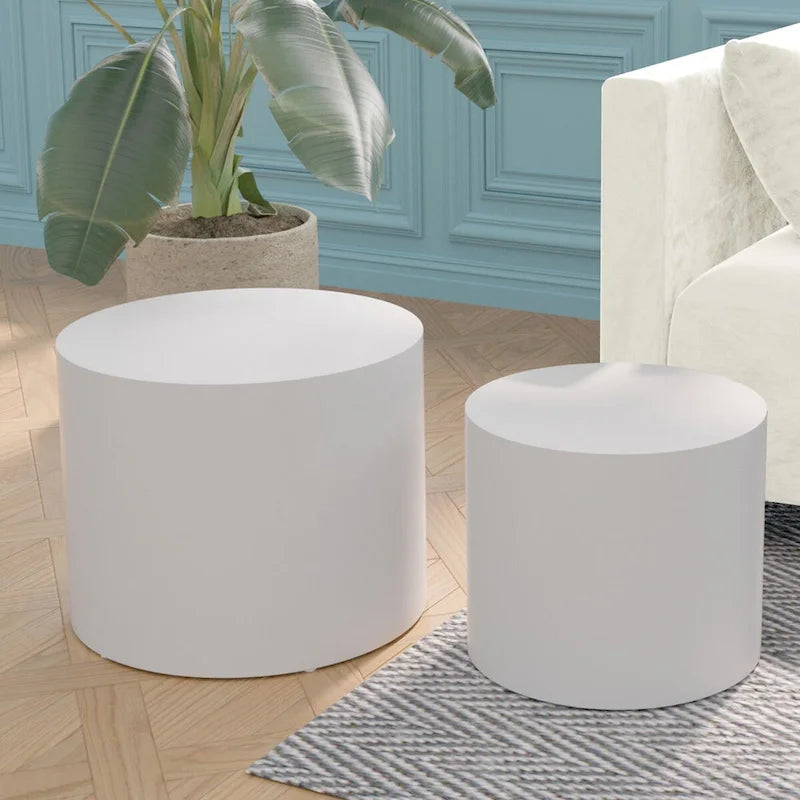 Tavolino da salotto impiallacciato set di 2