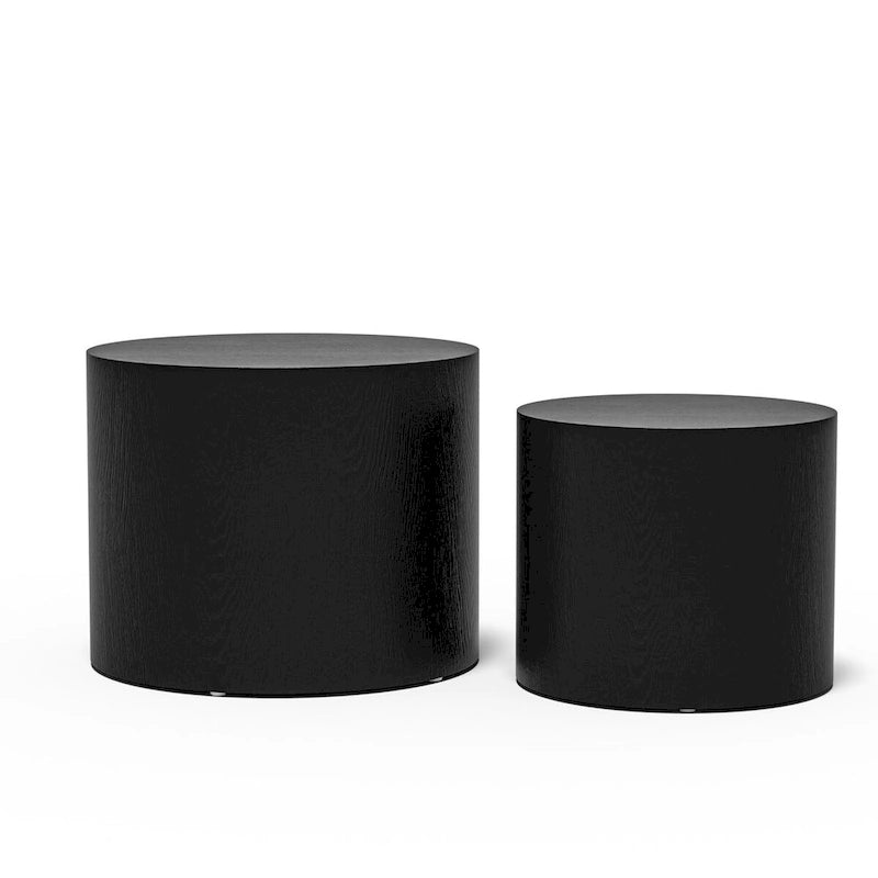 Tavolino da salotto impiallacciato set di 2