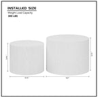 Tavolino da salotto impiallacciato set di 2
