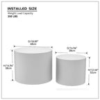 Tavolino da salotto impiallacciato set di 2