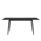 Tavolo da Pranzo Rettangolare in Marmo Mid-Century da 79" con 6-8 Posti a Sedere