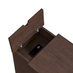Tavolino/Comodino con ricarica classica con porte USB e vano portaoggetti - 58,4 cm di altezza