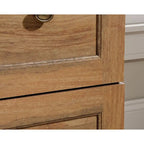 Classificatore orizzontale a 2 cassetti - Finitura Iron Oak, Mobile contenitore per ufficio domestico