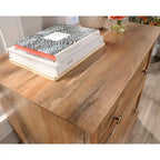 Classificatore orizzontale a 2 cassetti - Finitura Iron Oak, Mobile contenitore per ufficio domestico