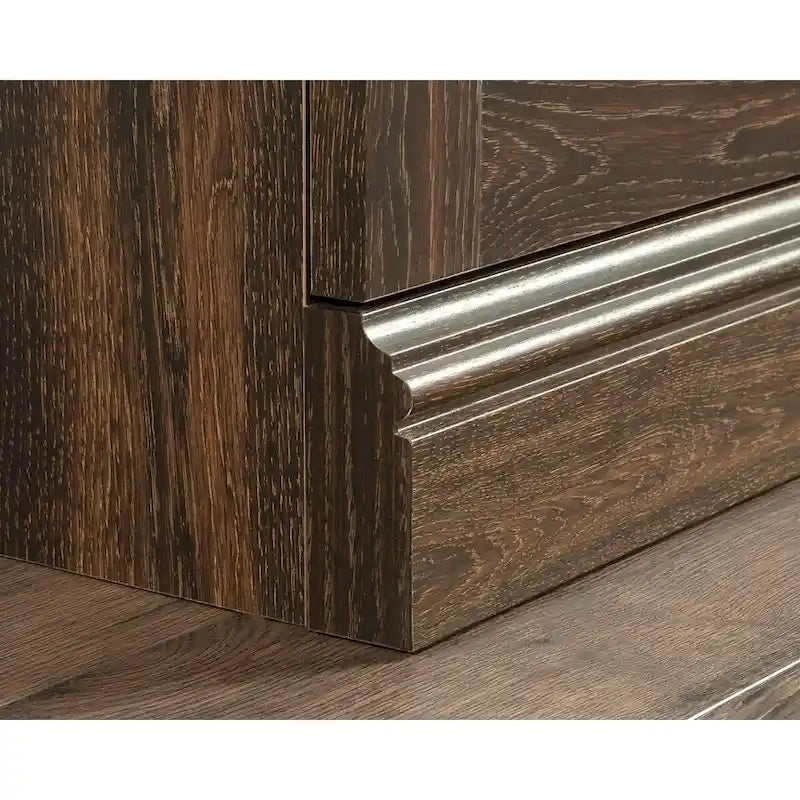 Classificatore orizzontale a 2 cassetti - Finitura Iron Oak, Mobile contenitore per ufficio domestico