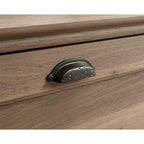 Classificatore orizzontale a 2 cassetti - Finitura Iron Oak, Mobile contenitore per ufficio domestico