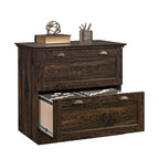 Classificatore orizzontale a 2 cassetti - Finitura Iron Oak, Mobile contenitore per ufficio domestico