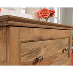 Classificatore orizzontale a 2 cassetti - Finitura Iron Oak, Mobile contenitore per ufficio domestico