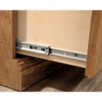 Classificatore orizzontale a 2 cassetti - Finitura Iron Oak, Mobile contenitore per ufficio domestico
