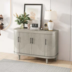 Madia decorativa moderna da 120 cm con ripiani regolabili