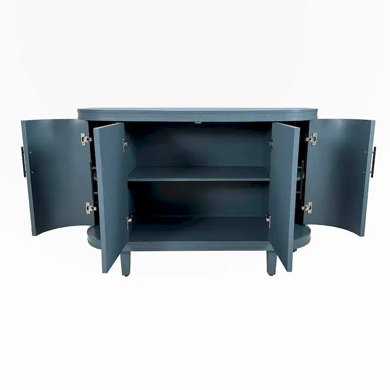 Madia decorativa moderna da 120 cm con ripiani regolabili